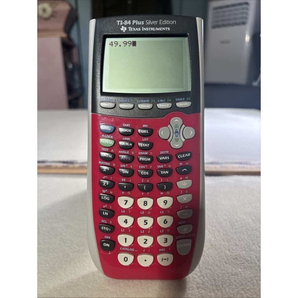 TEXAS INSTRUMENTS TI-84 Plus SILVER EDITION Graphing Calculator Pink